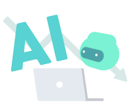 AIの進化に悩む人のイラスト